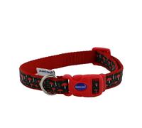 Ancol Collar de Perro Ajustable de Nailon Resistente con patrón de Hongos para Adaptarse a Cuello de 30-50 cm, Talla 2-5
