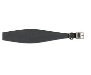 Ancol Collar de Perro de Galgo de Cuero Negro, Hecho a Mano, Estilo Tradicional, Accesorio de Entrenamiento cómodo de Lujo, 34-43 cm