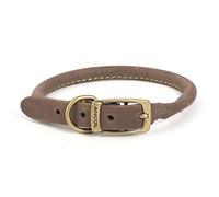 Ancol Collar Redondo de Piel para Perros, de Timberwolf