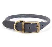 Ancol Collar Redondo de Piel para Perros, de Timberwolf