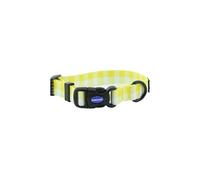 Ancol Collar Redondo para Perro con patrón de Cuadros Amarillos, Ligero, Resistente, Hebilla Ajustable, Duradero, Ajuste Seguro, Suave, cómodo y Elegante, Correa para Cachorros - Pequeño