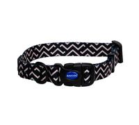 Ancol Collar Redondo para Perro con patrón de Zigzag, Ligero, Resistente, Hebilla Ajustable, Duradero, Ajuste Seguro, Suave, cómodo, Elegante, Correa para Cachorros - Pequeño
