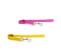 Ancol Correa de Perro Hecha de Tejido Suave en Mostaza, Ajustable, Ajuste Seguro, Agarre cómodo, Ligera, para Cachorros, para Correr al Aire Libre, Caminar, 1 m x 19 mm