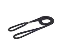 Ancol Dog Show - Correa de Nailon Negro - Cómodo Accesorio de Entrenamiento de Mascotas de poliéster - Correa Ajustable para Cachorros - 1,38 m x 9 mm
