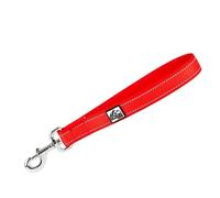 Ancol Extreme Dog Correa Extra Corta en Color Rojo - Correa Resistente para Mascotas - Accesorio de Acero Soldado Cromado con Mango Reflectante - 30 cm