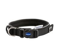 Ancol Extreme Ultra Acolchado Resistente a la Intemperie, cómodo, Seguro, Collar Negro, Accesorio de Entrenamiento para Mascotas, 34-40 cm, Talla 4