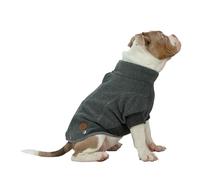 Ancol Forro Polar para Perro en Color Gris, suéter de Ajuste cómodo para Mascotas con pestaña de, Mangas y Pecho Acanalados, Ropa para Cachorros con Bordes Reflectantes, Talla S
