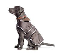 Ancol Muddy Paws - Abrigo para Todo Tipo de Clima, Color Chocolate, Talla S/M (Longitud 35 cm, hasta 56 cm de Circunferencia)