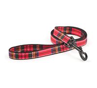 Ancol Nylon Lead Tartan Red 1m X19mm Sz 1-9