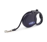 Ancol Small Bite - Correa retráctil para Cachorros y Perros pequeños, Mango Suave, 5 m, Color Negro