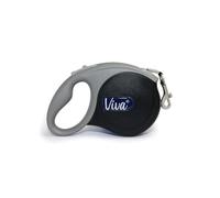 Ancol Small Bite - Correa retráctil para Cachorros y Perros pequeños, Mango Suave, 5 m, Color Negro