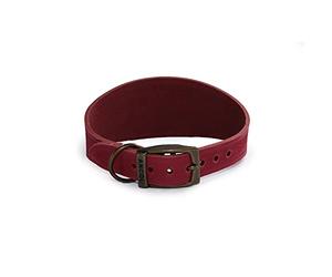 Ancol Timberwolf - Collar de Piel para Galgo, Color Frambuesa, 34-43 cm