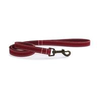 Ancol Timberwolf - Correa de Cuero para Perro en Color Frambuesa, Accesorio Duradero de Cuero de Grano Superior para pasear Mascotas con Gancho Dorado Antiguo, 60 cm x 19 mm