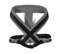 Ancol Viva - Arnés Acolchado para Perro, Color Negro, Microforro Polar, Reflectante, Ajustable, Resistente a la Intemperie, Accesorio de Entrenamiento para Mascotas, L 52-71 cm