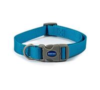 Ancol Viva - Collar de Perro Ajustable de Ajuste rápido, Color Azul, Resistente a la Intemperie, Banda para el Cuello para Mascotas, 30-50 cm, Talla 2-5