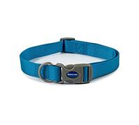 Ancol Viva - Collar de Perro Ajustable de Ajuste rápido, Color Azul, Resistente a la Intemperie, Banda para el Cuello para Mascotas, 45-70 cm, Talla 5-9