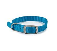Ancol Viva - Collar Ligero con Hebilla, Color Azul, Talla 1 para Adaptarse a 20-26 cm, Resistente a la Intemperie