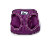 Ancol Viva Step in Comfort - Arnés para Perro con Tela de Malla de Aire, Color Morado, Reflectante, Ajustable, Accesorio de Entrenamiento para Mascotas, 35-42 cm, Talla S