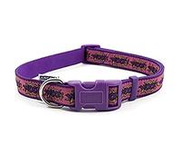Ancol Woof - Collar de Perro Rosa con diseño de cómic de Nailon, Hebilla de liberación rápida, Accesorio para Cachorros, 45-70 cm