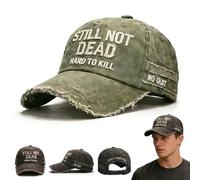 Ancora Non morto berretto, AIN 't morto Ancora Cappello - Divertente dicendo berretti da Baseball umoristici, Cappello papà Vintage Pausa angosciato per uomini Donne (D 1 Pieza)