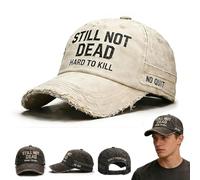 Ancora Non morto berretto, AIN 't morto Ancora Cappello - Divertente dicendo berretti da Baseball umoristici, Cappello papà Vintage Pausa angosciato per uomini Donne (C 1 Pieza)