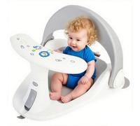 Ancsttu Asiento De Baño Para Bebé | Silla De Baño Para Bebés Que Se Sientan Solos - Antideslizante Ajustable De Viajes Playa Piscina Acampada