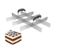 Ancsttu Cortador Cuadrado para Postres | Cortador Cuadrado De Acero Inoxidable con Mango | Utensilio De Repostería para Flan Arroz Restaurante Hogar - para Hogar Cumpleaños Hornear Y Picnic