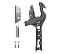 Ancsttu Cortador de Tubos PVC | Llave de Extragrande con 80 mm de Apertura | Llave Ajustable para Fontanería con Abrebotellas - para Principiantes Padres Hombres Baño Fregadero Lechada Hogar Salón