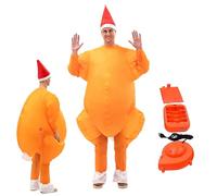 Ancsttu Disfraz Inflable De Adulto | Unisex Divertido Traje de Pollo Inflable de Cuerpo Completo - Traje de de Navidad para Hombres y Mujeres | para Adultos Amantes Familia Amigos Esposa y Esposo