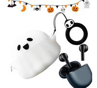 Ancsttu Funda para Auriculares,Funda Divertida Luminosa De Fantasma para Auriculares Suave De Silicona - Protector De Silicona Fosforescente para Audífonos para Jóvenes Niños Niñas Familia