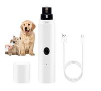 Ancsttu Molinillo de uñas para perros con luz LED, molinillo de uñas portátil para perros, cuidado de garras de perro, cortaúñas para mascotas, de bajo ruido, para mascotas, perros, cachorros, gatos,