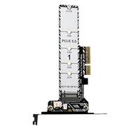 Ancsttu Tarjeta Conversora de Disco Duro,Adaptador PCIe 5.0 A M.2 para PC | Tarjeta Adaptadora para Unidad De Respaldo Y Transferencia De Datos con Disipador Termico | para Ordenadores de Juegos y