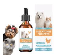 Ancsttu Tranquilizante para Gatos - Ayuda Relajante para Cachorros 60ml para Aseo,Suplemento Tranquilizante para Maullidos Agresividad Tormentas | Corte De Uñas Aseo Interior para Gatitos