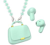 ANCwear Auriculares inalámbricos Bluetooth 5.3, auriculares intrauditivos con controladores de 13 mm, tiempo de reproducción de 22 horas, auriculares TWS con elegante funda de carga compacta, sonido