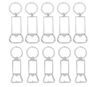 Ancyen 10 unidades de etiquetas de sublimación para llaves en blanco, funda para llavero de sublimación o hornillo de sublimación de metal para transferencia de calor, juego A