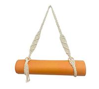 Ancyen Correa de transporte para esterilla de yoga, hecha a mano, diseño de hectálago, correa de hombro ajustable para esterilla de yoga, pilates, ejercicio, fitness