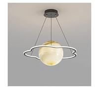 and Creative Planet Northern Europe Lamp Restaurant Living Room Bedroom Moon LED Chandelier (Flowershape60cm Whitelight)