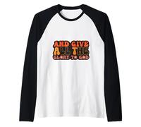 and Give All The Glory to God for Basketball Sport Lovers Camiseta Manga Raglan