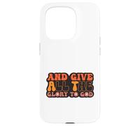 and Give All The Glory to God for Basketball Sport Lovers Carcasa para iPhone 15 Pro