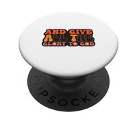 and Give All The Glory to God for Basketball Sport Lovers PopSockets PopGrip Adhesivo