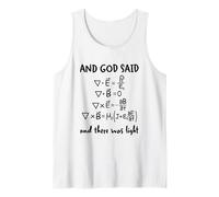 and God Said and There Was Light Maxwell Ecuaciones Física Camiseta sin Mangas