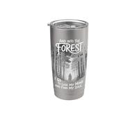 And Into The Forest I Go To Lose My Mind And Find My Soul Vaso térmico de acero inoxidable de doble pared