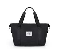 and Leisure Oxford - Bolsa de viaje multifuncional plegable para secar en seco y húmedo, gran capacidad con cremallera, Black, Talla única