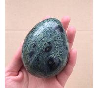 and Repair of Peacock Eye Egg-Shaped Crystal Quartz (Size : 500-550g)