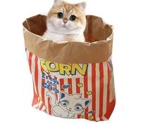 and Search Cat Toy - Bolsa de arroz grande - Bolsa de papel kraft para gatos creativos que se esconden en la bolsa, divertidos juguetes para gatos de interior, guardar aperitivos, golosinas, pequeños