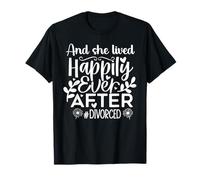 and She Lived Happily Ever After Divorced In My Divorced Era Camiseta