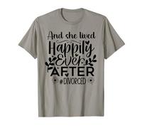 and She Lived Happily Ever After Divorced In My Divorced Era Camiseta