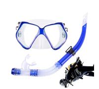 and Snorkel - Máscara de buceo para adultos, 17 cm/6,69 9 cm/3,54 40 cm/15,75 pulgadas, diseño antivaho, vista panorámica, lentes de templado, para natación, snorkeling