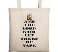 and The Lord Said - Bolsa de algodón ecológico natural, color beige, beige, Talla única