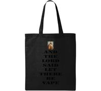 and The Lord Said - Bolsa de algodón ecológico natural, color negro, Black, Talla única
